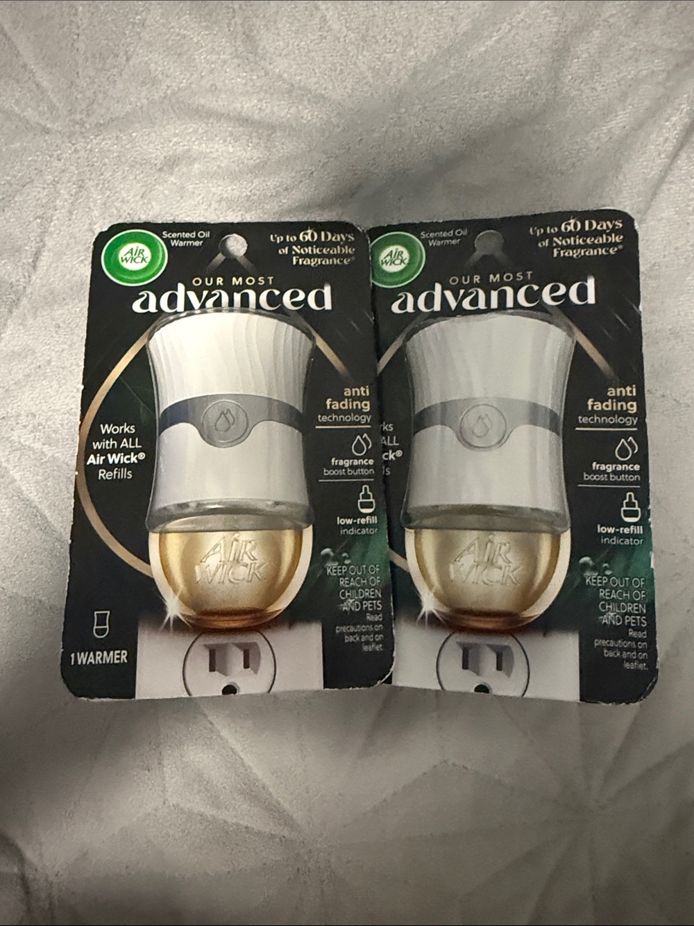 Airwick Advanced Gold and White Plug-In Oil Warmer (Pack of 2)